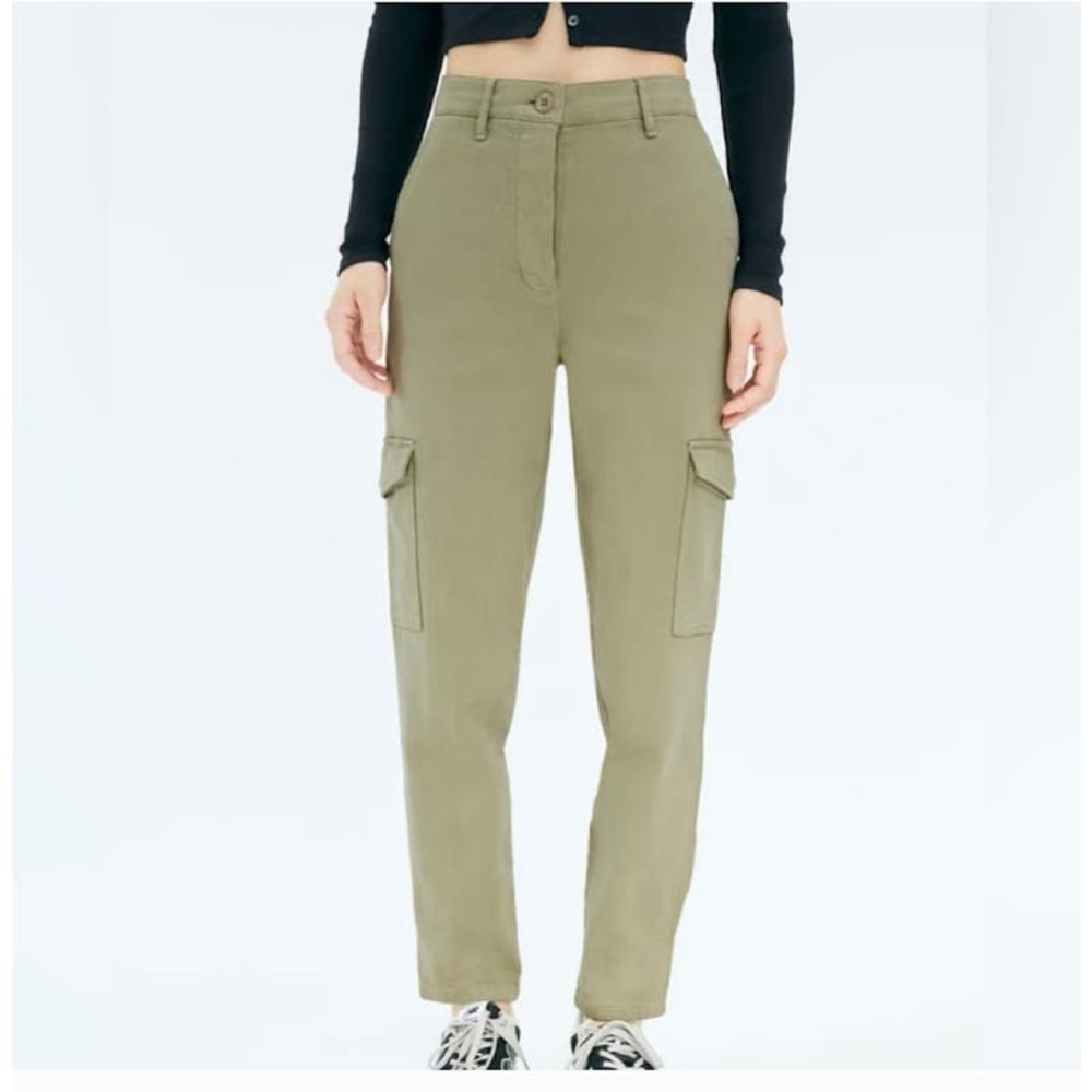 Wilfred free High Waisted green cargo pant Kim possible pants Womens size 00